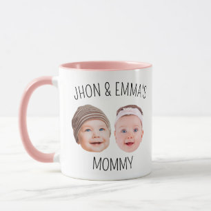 Mug cadeau de la Fête des Mères, photo faciale per