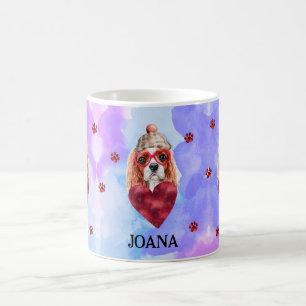 Mug Cadeau de la Saint-Valentin Chien Cavalier Spaniel