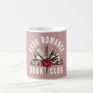 Mug Cadeau de lecteur de romance sombre floral amateur