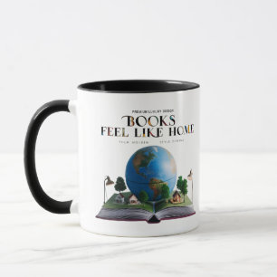 Mug Cadeau de lecture esthétique bicolore pour bibliop