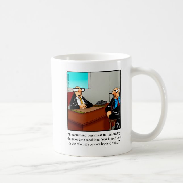 Mug Cadeau de l'Humour de retraite (Droite)