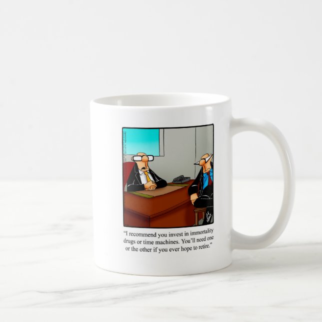 Mug Cadeau de l'Humour de retraite (Droite)