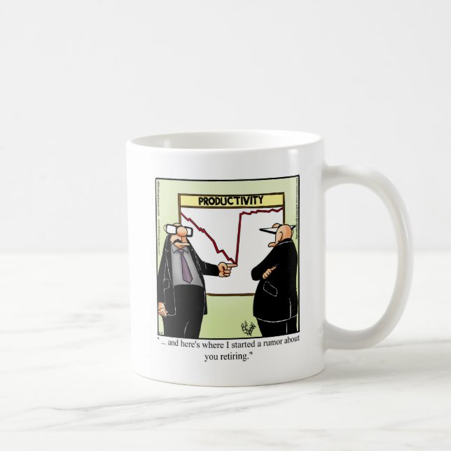 Mug Cadeau de l'Humour de retraite (Droite)