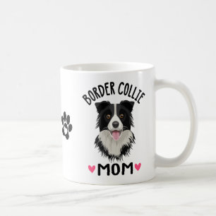 Mug Cadeau de maman Border Collie Chien noir et blanc