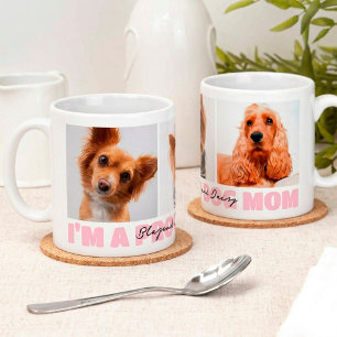 Mug Cadeau de Maman de Chien Fière Collage Photo Perso