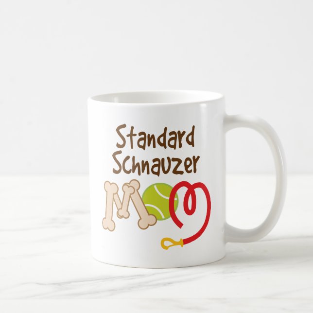 Mug Cadeau de maman de race de chien de Schnauzer (Droite)
