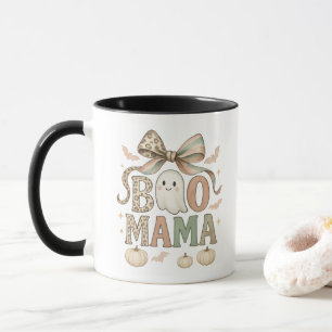 Mug Cadeau de Maman Fantôme Halloween Nœud Coquette Bo