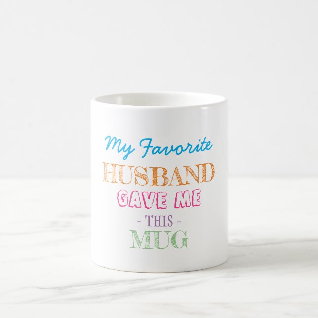 Mug Cadeau de mari à femme (Centre)