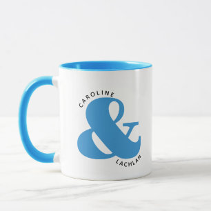 Mug Cadeau de mariage personnalisé à deux tons pour co