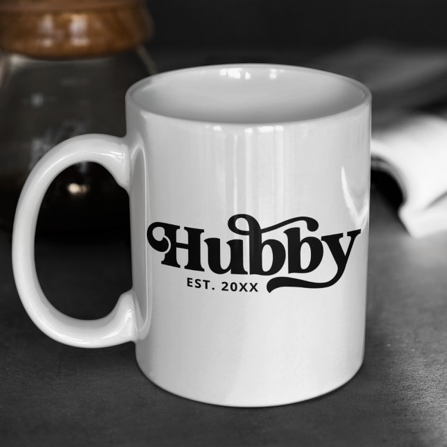 Mug Cadeau de Mariage Personnalisé Rétro pour Couple M (Créateur téléchargé)
