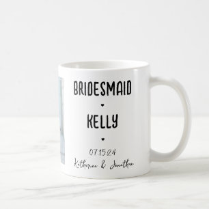 Mug Cadeau de mariage photo personnalisé demoiselle d'