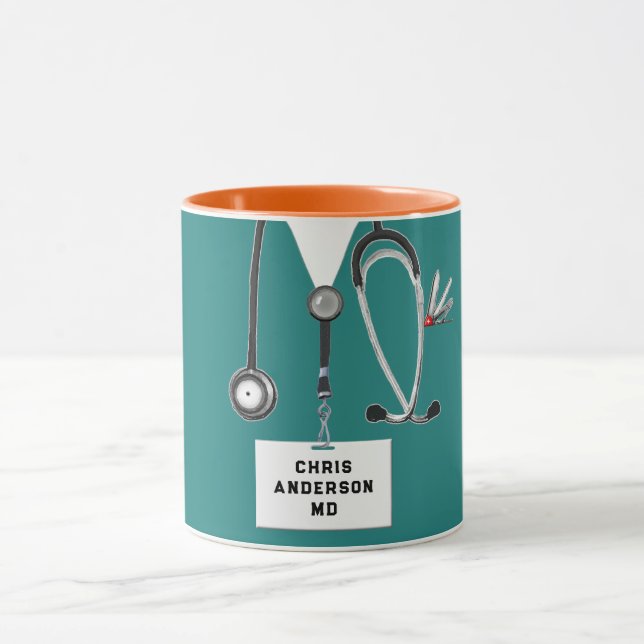 Mug Cadeau de médecin personnalisé (Centre)
