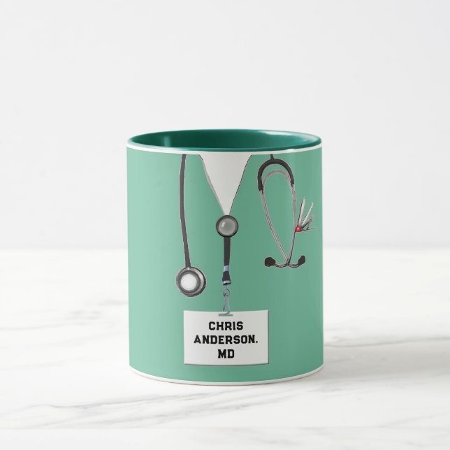 Mug Cadeau de médecin personnalisé (Centre)