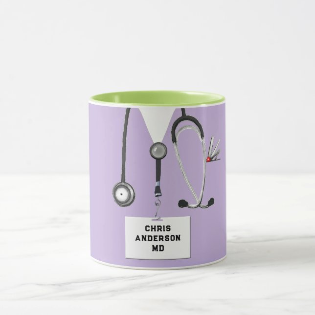 Mug Cadeau de médecin personnalisé (Centre)