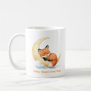 Mug Cadeau de Naissance Renard Bébé Aquarelle Douce Pe