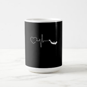 Mug Cadeau de natation Heartbeat pour les nageurs