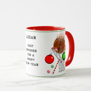 Mug Cadeau de Noël Basket-ball