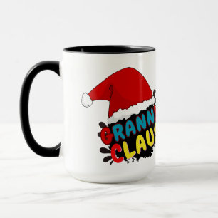 Mug cadeau de Noël de mamie claus,