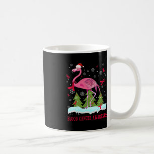 Mug cadeau de noël flamingo de la conscience du cancer