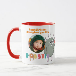Mug Cadeau de Noël PHOTO MAMAN Enfants Mignons Drôles 