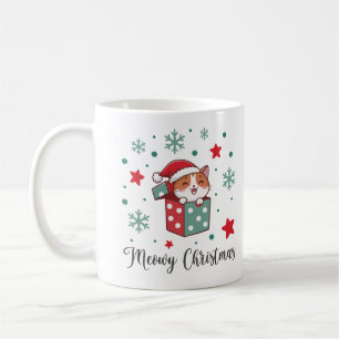 Mug Cadeau de Noël pour amateur de chats Meowy Christm