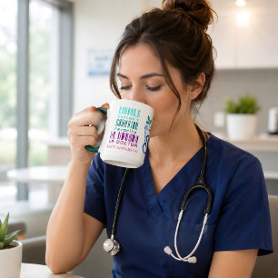 Mug Cadeau de Noël pour une jolie doctoresse des urgen