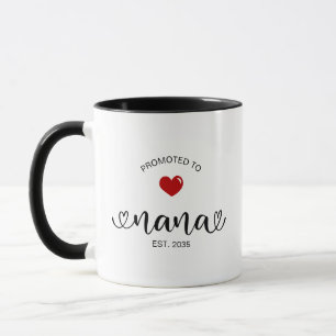 Mug Cadeau de nouvelle grand-mère établi pour Nana