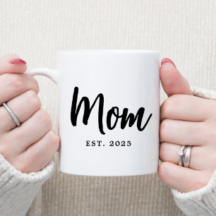 Mug Cadeau de nouvelle mère année d'établissement de m