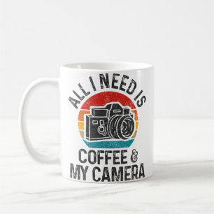 Mug Cadeau de photographe Café Appareil photo Drôle V