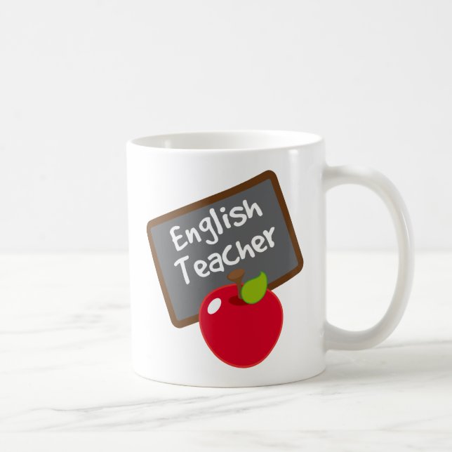 Mug Cadeau de professeur d'Anglais (Droite)