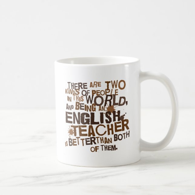 Mug Cadeau de professeur d'Anglais (Droite)
