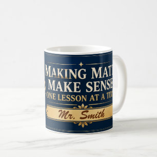 Mug Cadeau de professeur de mathématiques pour rendre