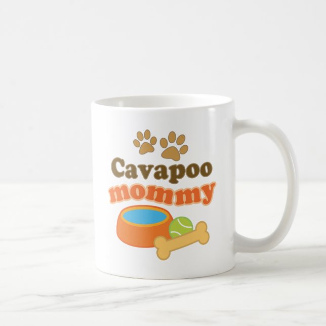 Mug Cadeau de race de chien de maman de Cavapoo (Droite)