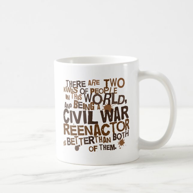 Mug Cadeau de Reenactor de guerre civile (Droite)