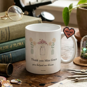Mug Cadeau de remerciement aux enseignants Café Minima