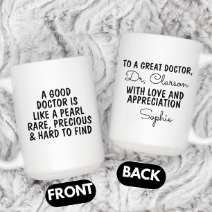 Mug Cadeau de remerciement de docteur, docteur personn