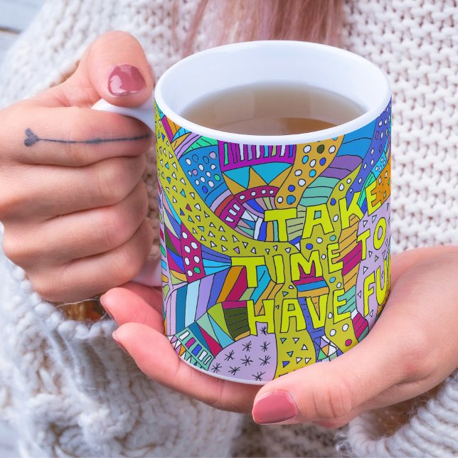 Mug Cadeau de retraite, affirmation positive, plaisir (Créateur téléchargé)