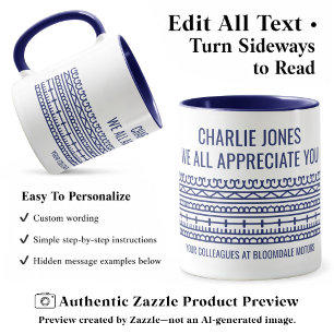 Mug Cadeau de retraite drôle personnalisé avec message