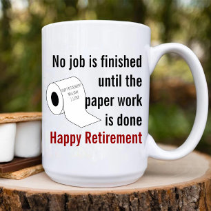 Mug Cadeau de retraite en papier toilette pour homme o
