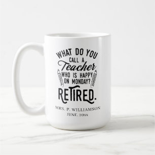 Mug Cadeau de retraite personnalisé pour directeur d'é