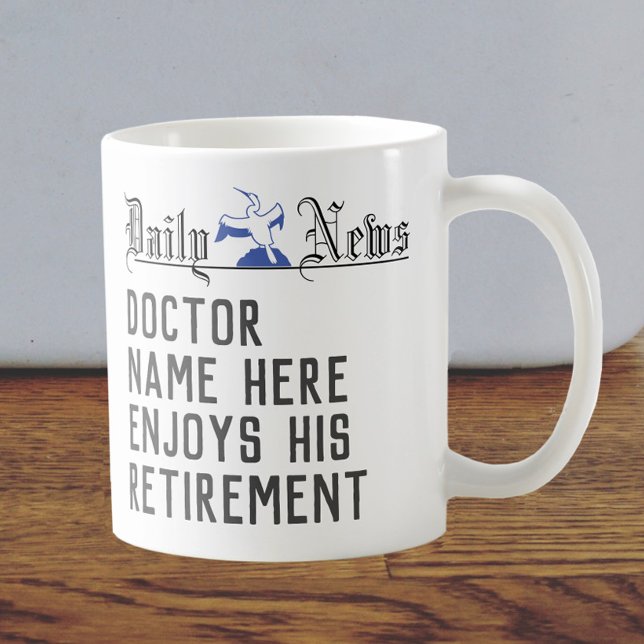 Mug Cadeau de retraite pour un médecin (Créateur téléchargé)