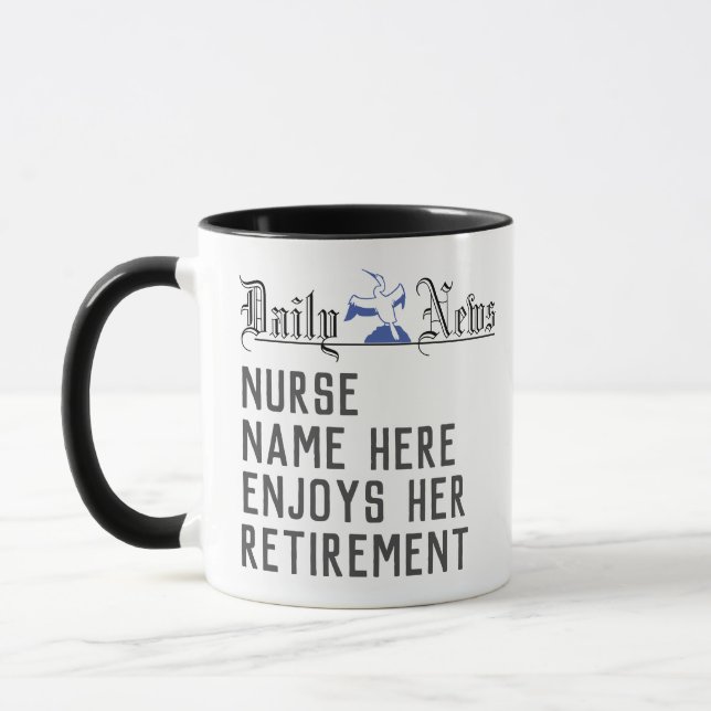 Mug Cadeau de retraite pour une infirmière (Gauche)