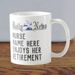 Mug Cadeau de retraite pour une infirmière