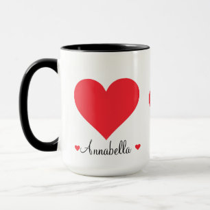 Mug Cadeau De Script Moderne Pour Son Coeur Simple Et 