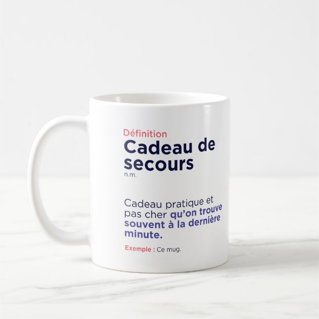 Mug Cadeau de secours (Gauche)