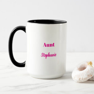 Mug Cadeau de Tante Mariages Fêtes de Noël Modernes
