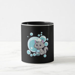 Mug Cadeau de thé bulle de chat   Funny Boba Tea Cats 