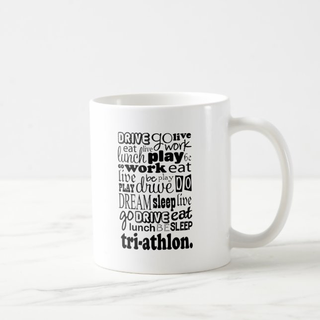 Mug Cadeau de triathlon (Droite)