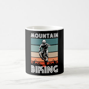 Mug Cadeau de VTT Retro Mountain pour les fans de VTT