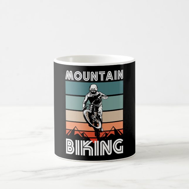 Mug Cadeau de VTT Retro Mountain pour les fans de VTT (Centre)